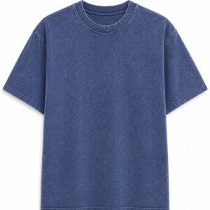 ultra heavy washed blue t shirt