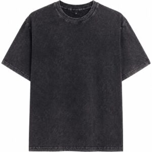 ultra heavy washed black t shirt